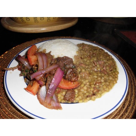 Menu Lentejitas con Lomito