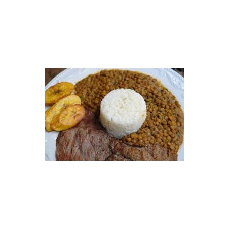 Menu Higado frito con Lentejitas